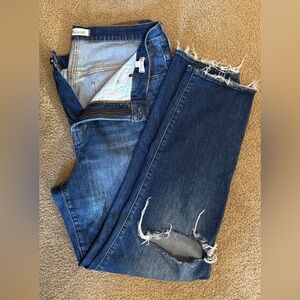 Madewell Perfect Vintage Crop Jeans Waist- Size 32 Classic Medium Wash